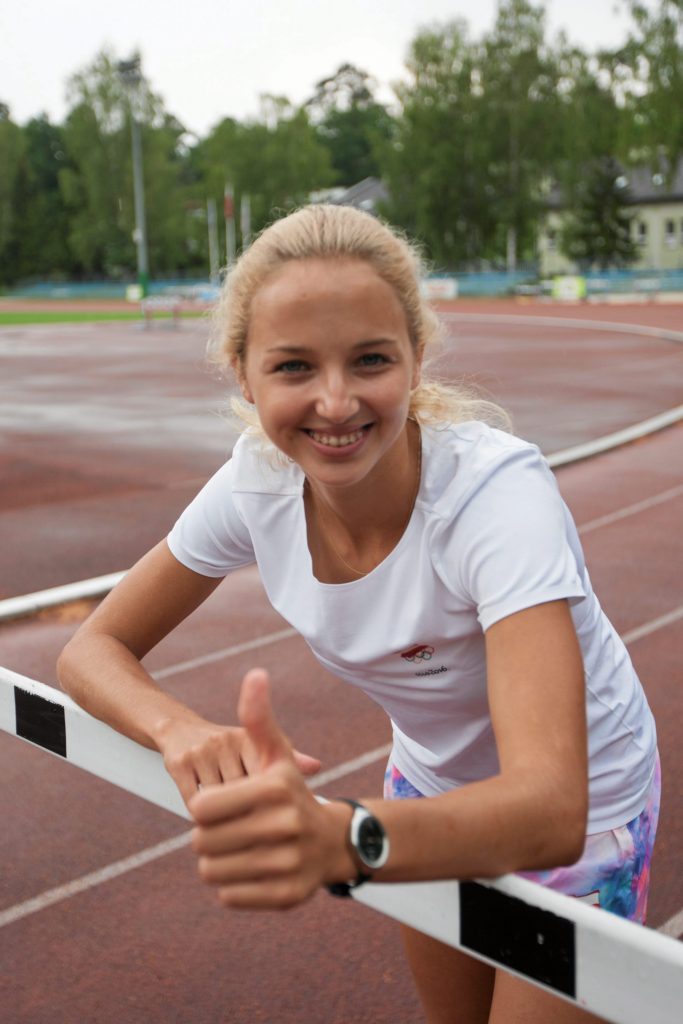 Karolina Kołeczek na stadionie w Spale (fot. Pawel Malecki)